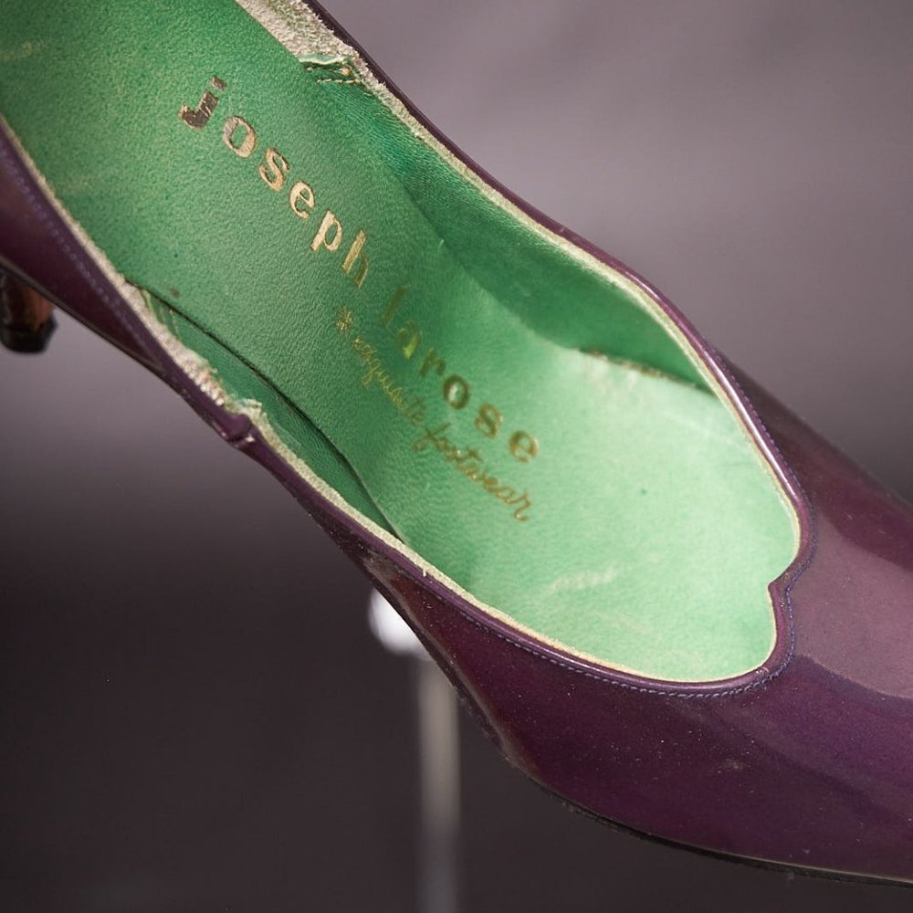 1960s Purple Stiletto Pumps Heels